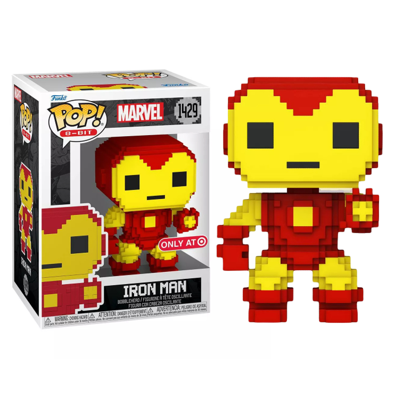 Funko Pop! 8-Bit Homem de Ferro / Iron Man 1429 Exclusivo
