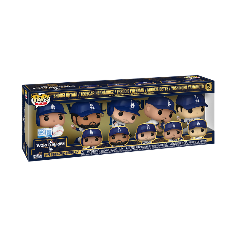 Funko Pop! MLB Los Angeles Dodgers 5 Pack Exclusivo - Moça do Pop