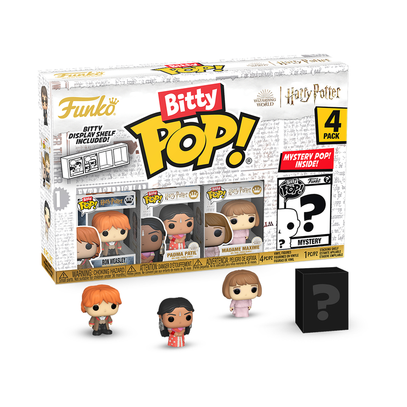 Funko Bitty Pop! Harry Potter Ron Weasley, Padma Patil, Madame Maxime + Surpresa