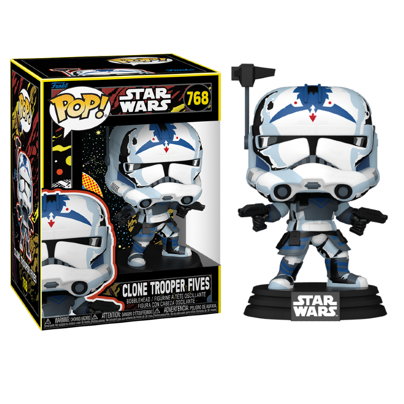 Funko Pop! Television Star Wars Clone Trooper Fives 768 Original