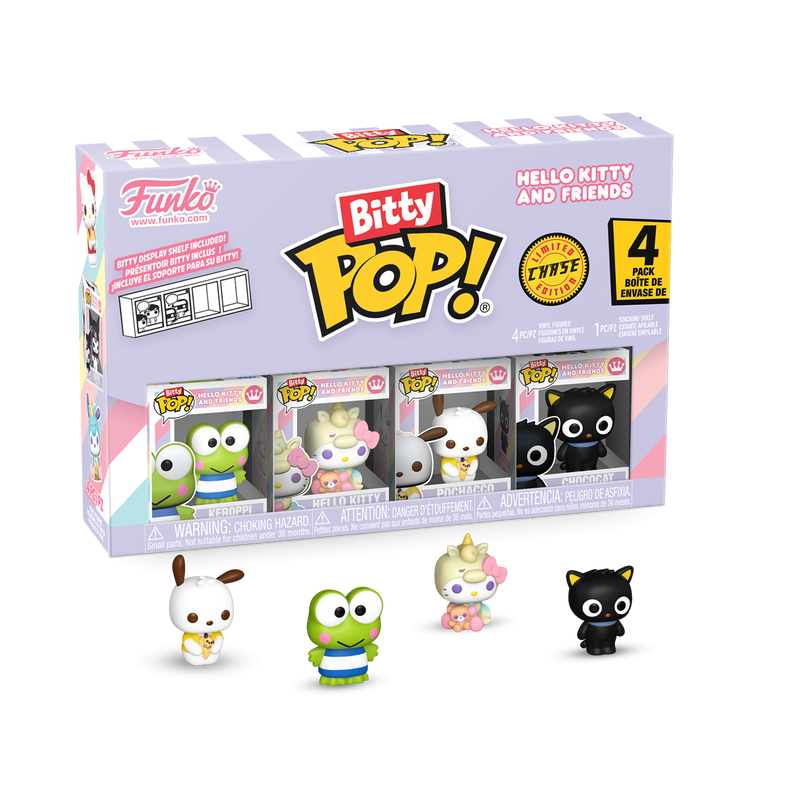 Funko Bitty Pop! Keroppi Hello Kitty Pochacco Chococat 4 Pack