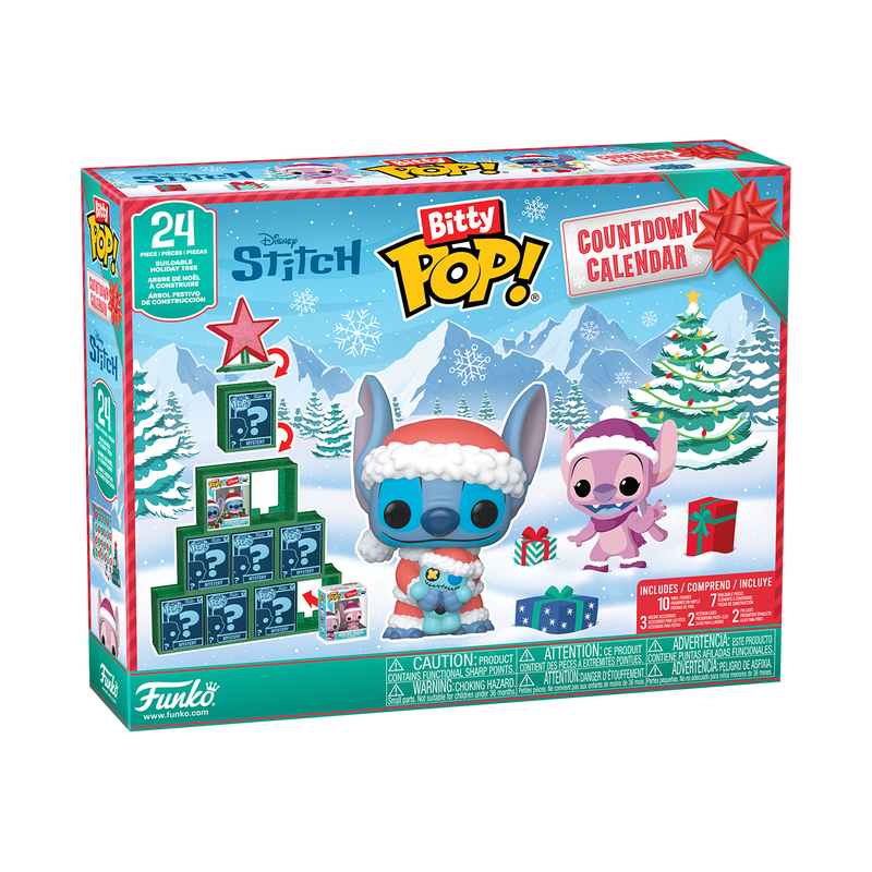 Funko Bitty Pop! Calendario Advento Especial Natal Disney Stitch 24 Pcs