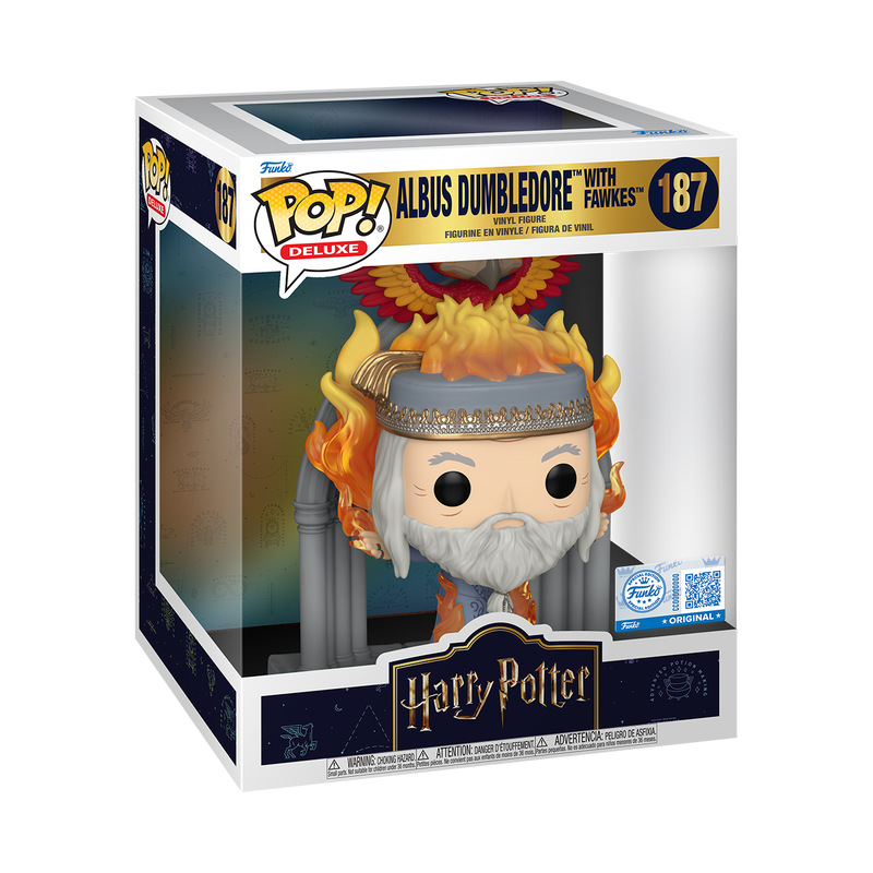 Funko Pop! Deluxe Harry Potter Albus Dumbledore With Fawkes 187