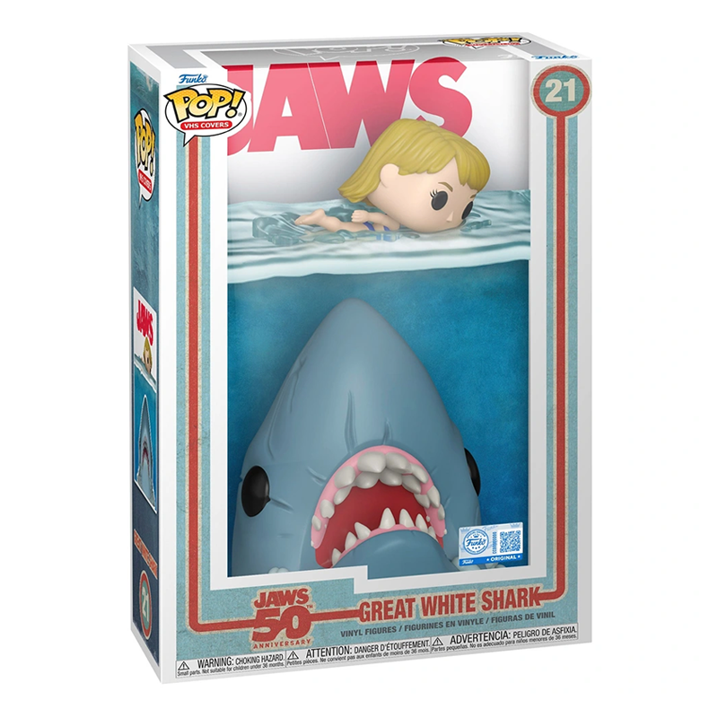 Funko Pop! VHS Covers JAWS Great White Shark 21 Exclusivo Original