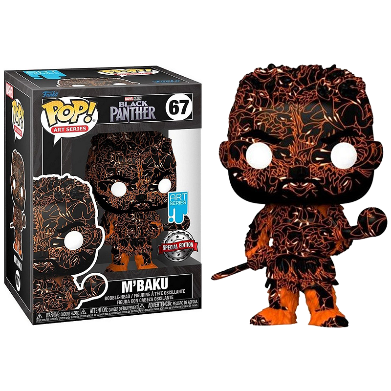 Funko Pop! Art Series Marvel Pantera Negra M Baku 67 Exclusivo
