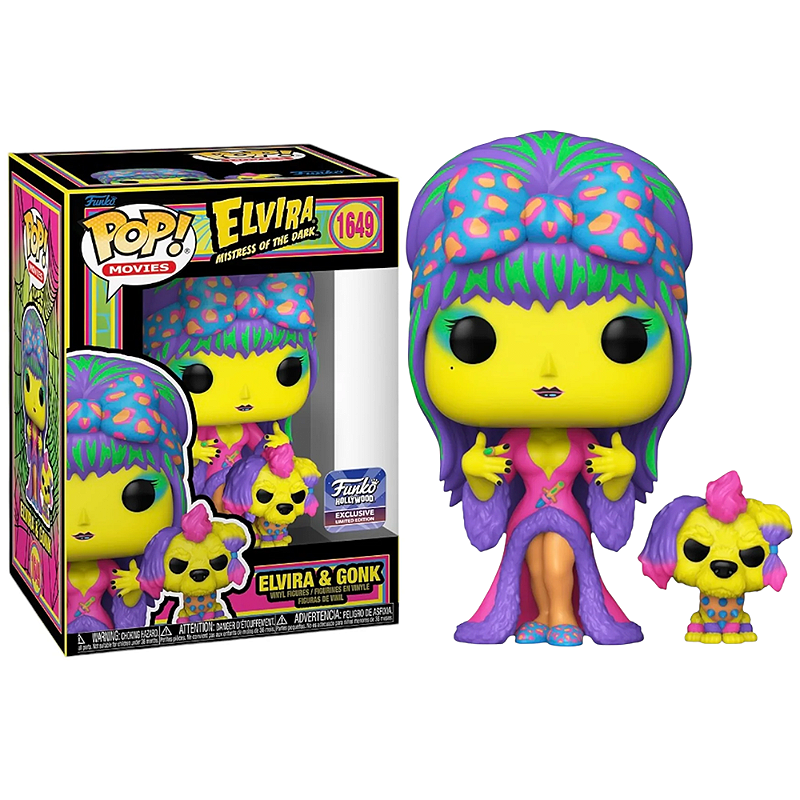 Funko Pop! Elvira A Rainha das Trevas Elvira & Gonk 1649 Exclusivo
