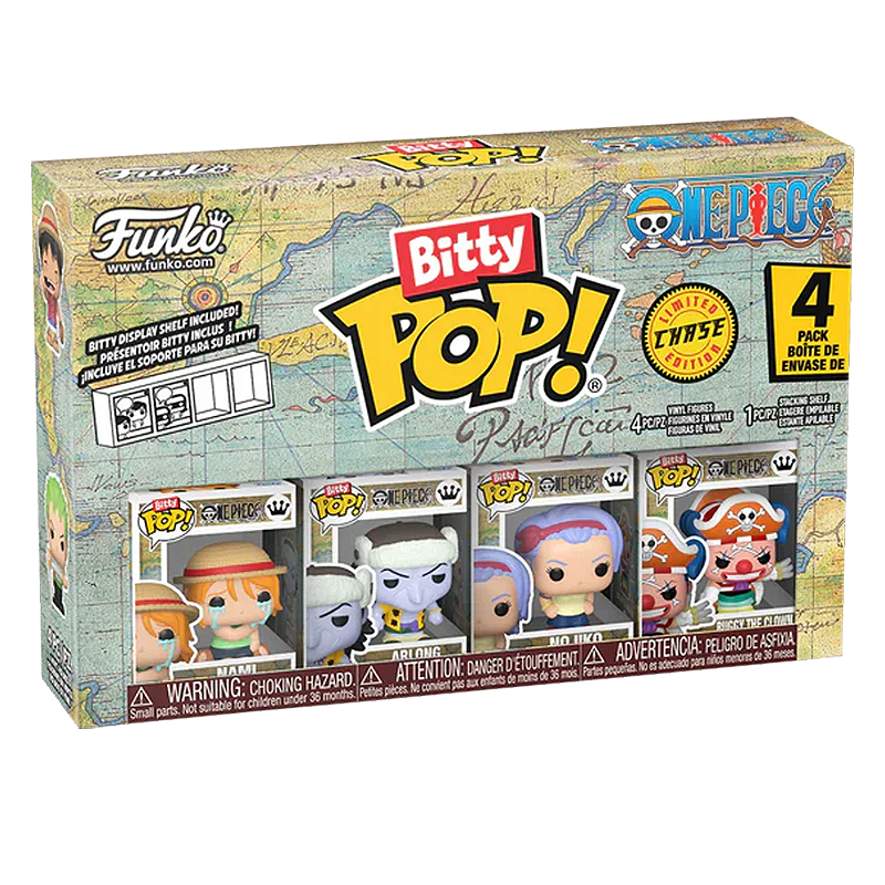 Funko Bitty Pop! Animation One Piece Nami Arlong Nojiko Buggy the Clown 4 Pack