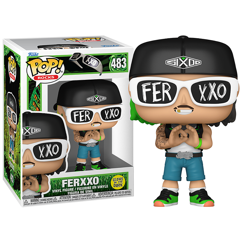 Funko Pop! Rocks Ferxxo 483 Exclusivo Glow Original Colecionavel