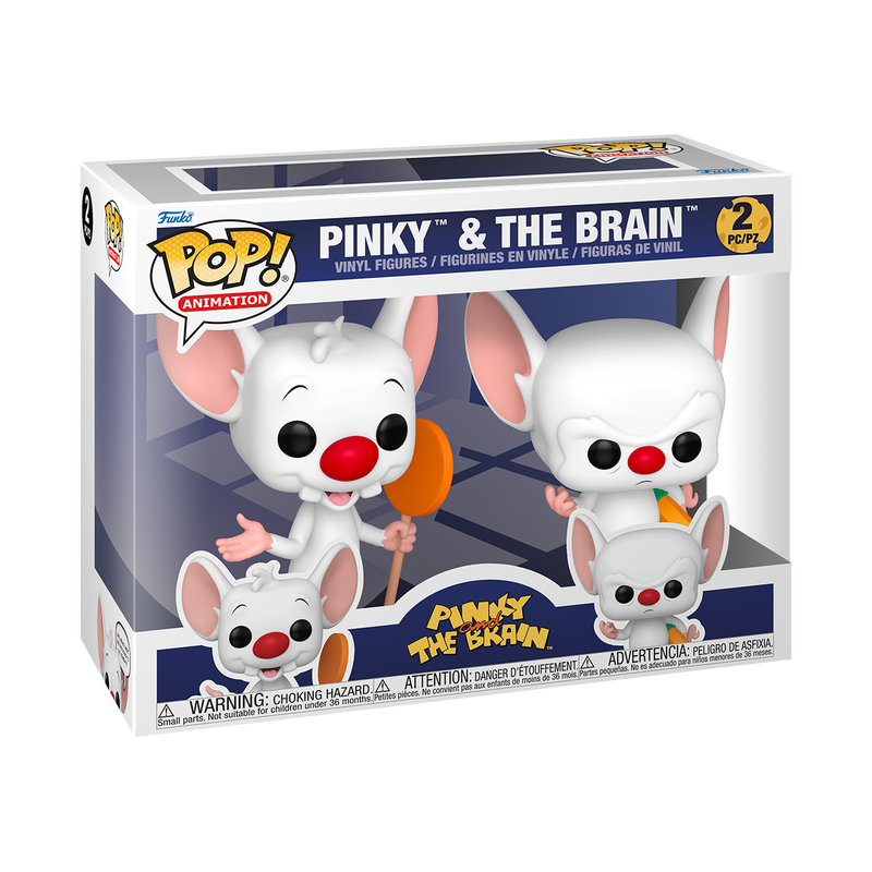 PINKY AND THE BRAIN ピンキー&ザブレイン Funko Pop! Animation Pinky E O Cerebro Pinky & The Brain 2 Pack