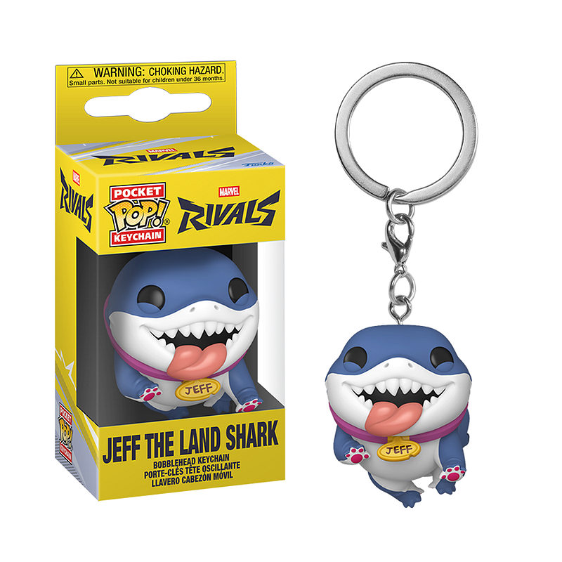 Funko Pop! Keychain Chaveiro Games Marvel Rivals Jeff The Land