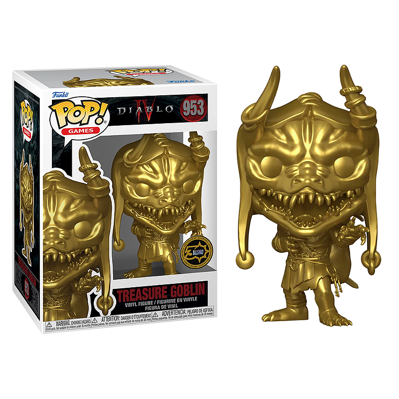 Funko Pop! Games Diablo IV Treasure Goblin 953 Exclusivo Gold