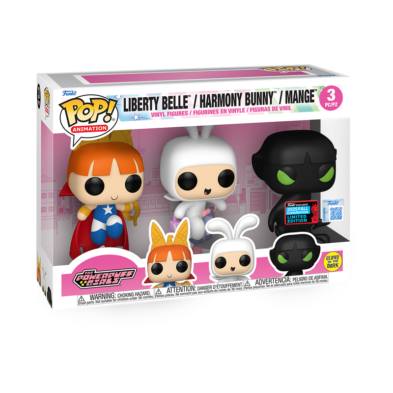 Funko Pop! Animation As Meninas Superpoderosas 3 Pack Exclusivo Glow