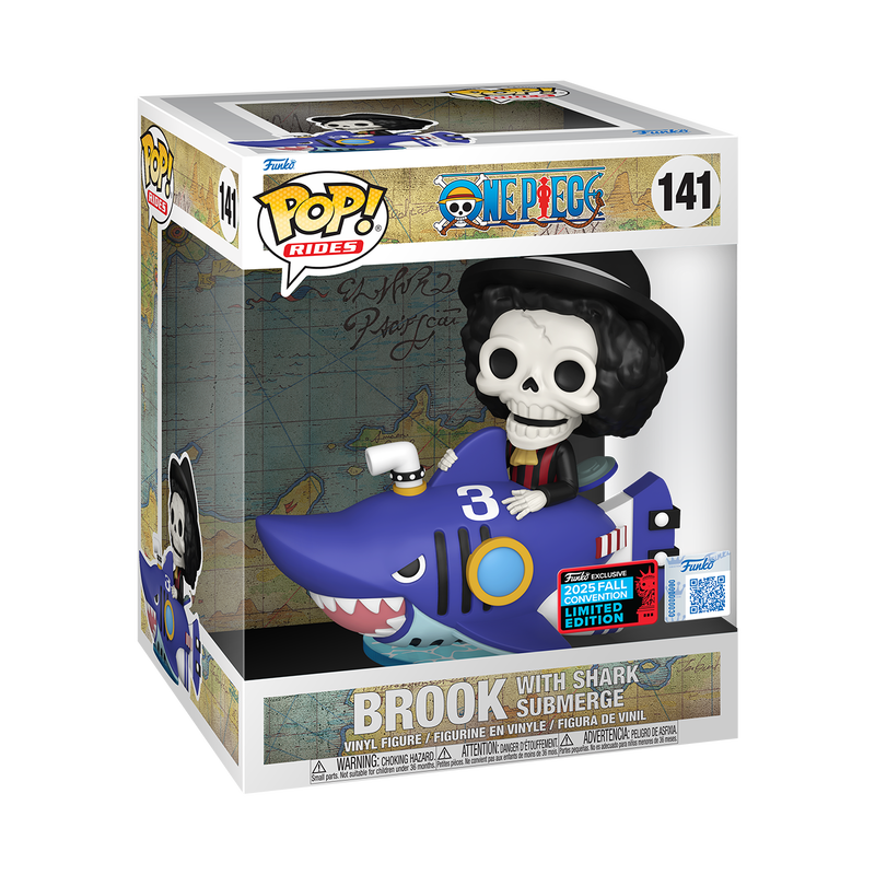 Funko Pop! Rides Animation One Piece Brook with Shark Submerge 141
