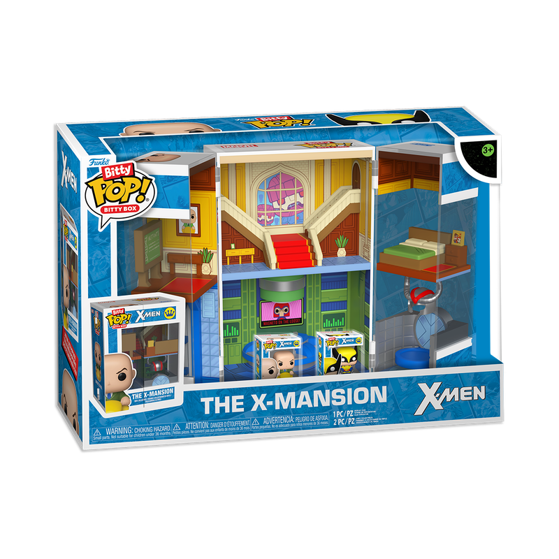 Funko Bitty Box! Marvel X-Men The X-Mansion + 2 Bitty Pop