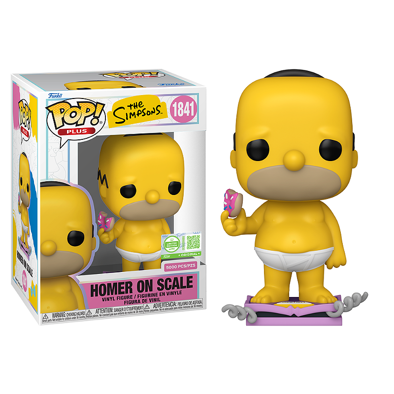 Funko Pop! Plus Os Simpsons Homer On Scale 1841 Exclusivo 5000 Pcs