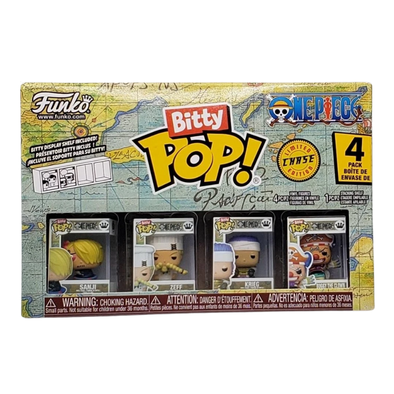 Funko Bitty Pop! Animation One Piece Sanji Zeff Krieg Buggy The Clown 4 Pack