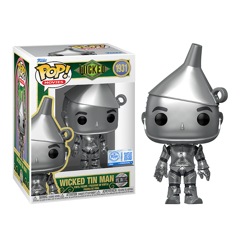 Funko Pop! Filme Wicked Tin Man 1931 Exclusivo Metallic Original