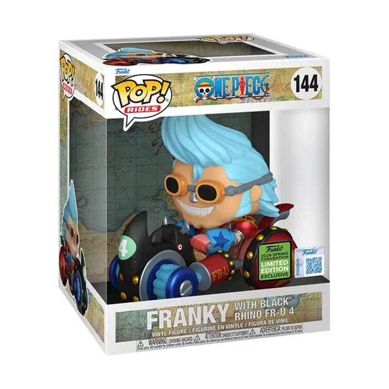 Funko Pop! Rides One Piece Franky With Black Rhino FR-U 4 144