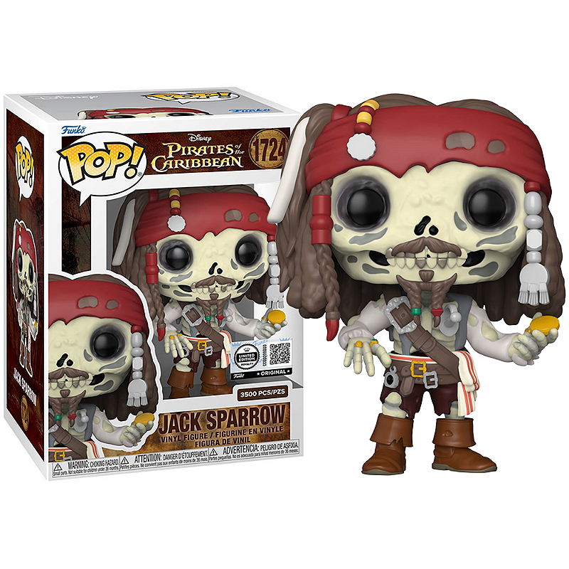 Funko Pop! Disney Piratas Do Caribe Jack Sparrow 1724 Exclusivo