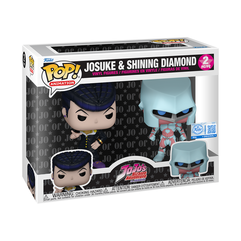 No.028★ショップ限定★アロワナシリーズ★popx★ Funko Pop! Jojos Bizarre Adventure Josuke & Shining Diamond 2 Pack