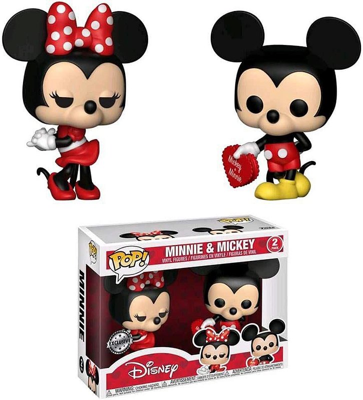 Funko Pop Disney Mickey Minnie And Mickey Pack 2 Moça Do Pop Funko