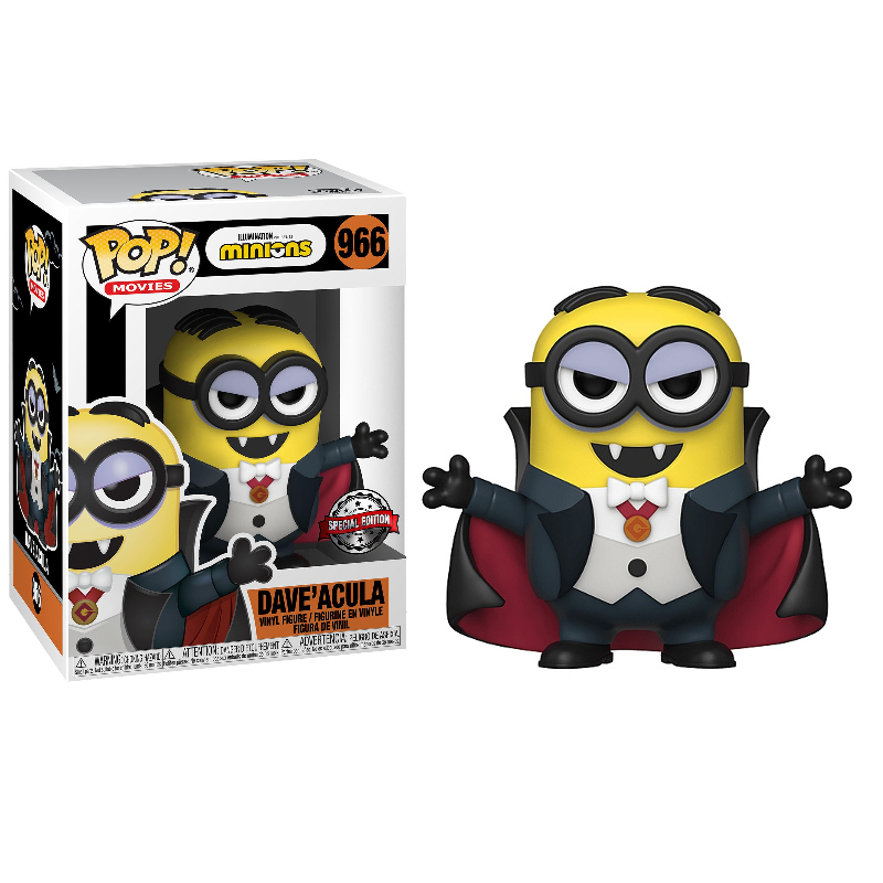 Funko Pop! Filme Minions Dave'Acula 966 Exclusivo Original - Moça