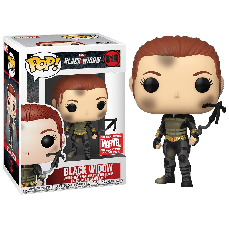 POP ブラックウィドウ Funko Pop! Marvel Viuva Negra Black Widow 619 Exclusivo - Moça do