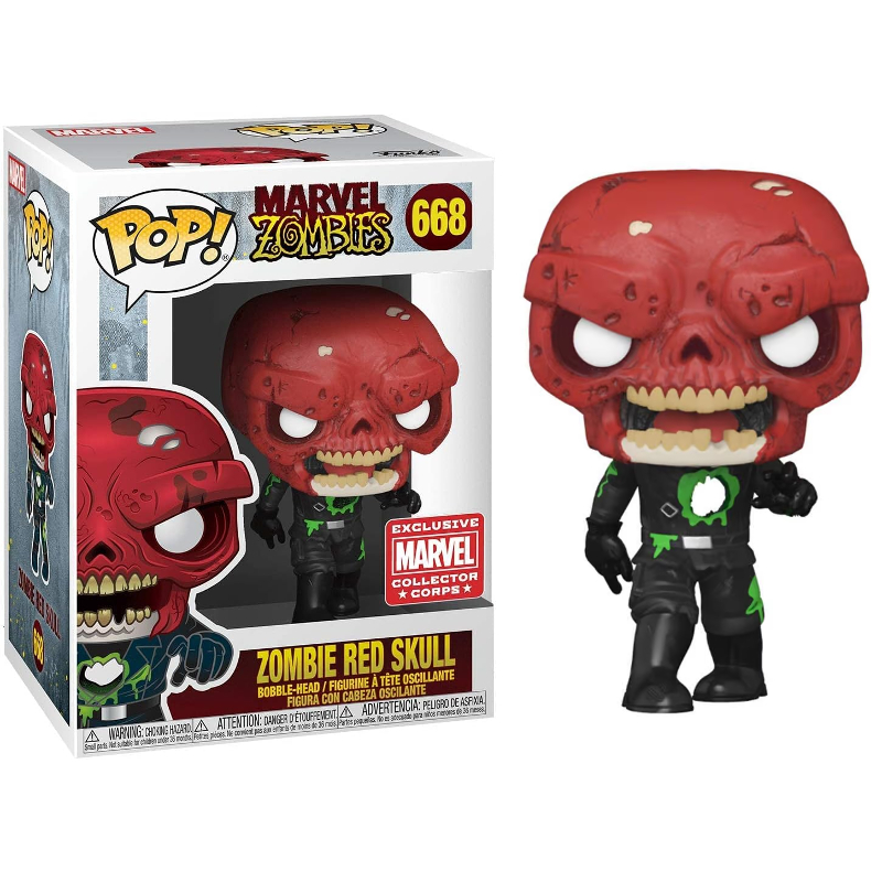 Funko Pop! Marvel Zombies Zombie Red Skull 668 Exclusivo Original