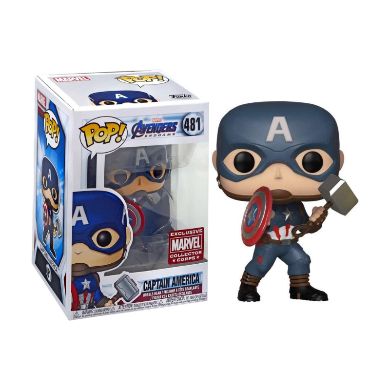 Funko Pop! Marvel Captain America 481 Exclusivo - Moça do Pop