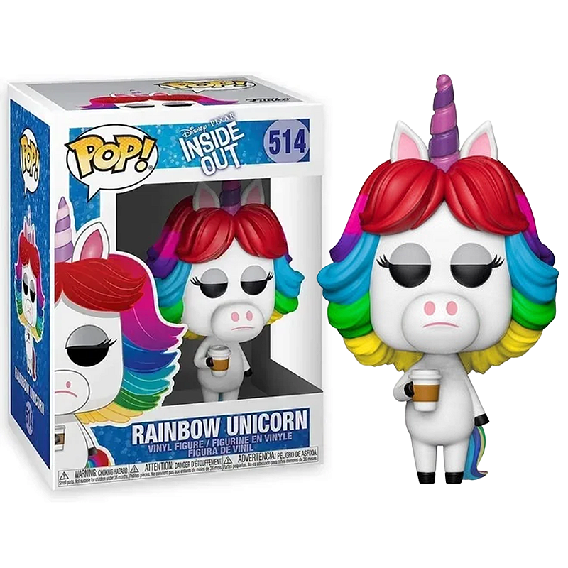 Funko Pop! Disney Divertida Mente Rainbow Unicorn 514 Exclusivo