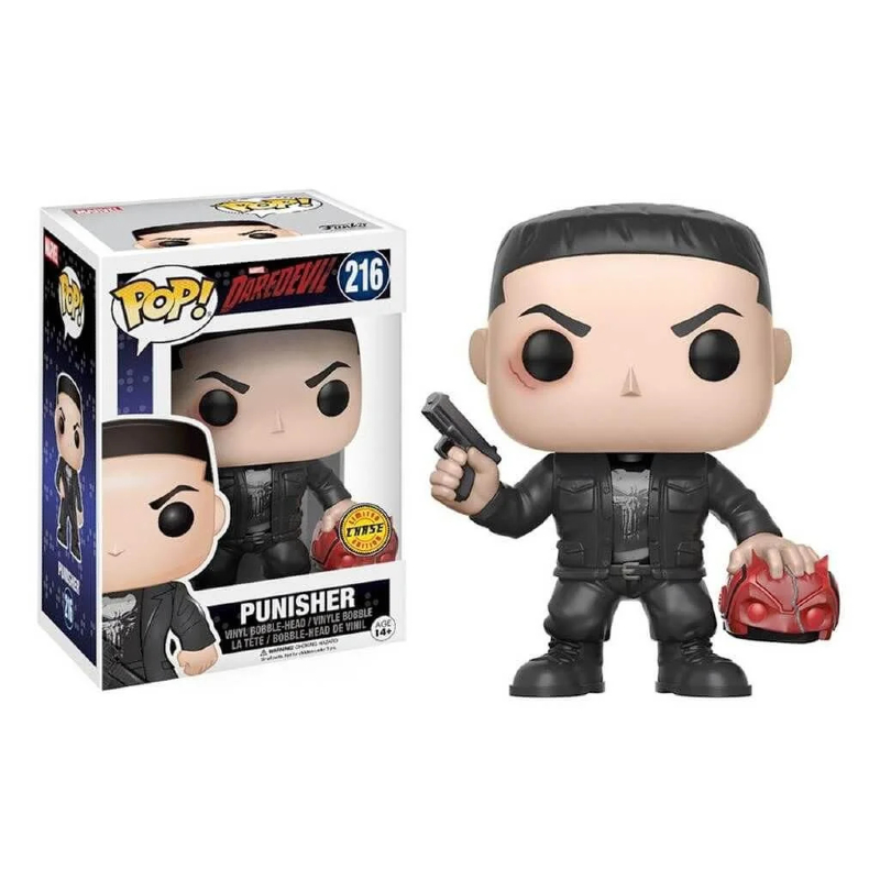 Funko Pop! Marvel Daredevil Punisher 216 Exclusivo Chase Original