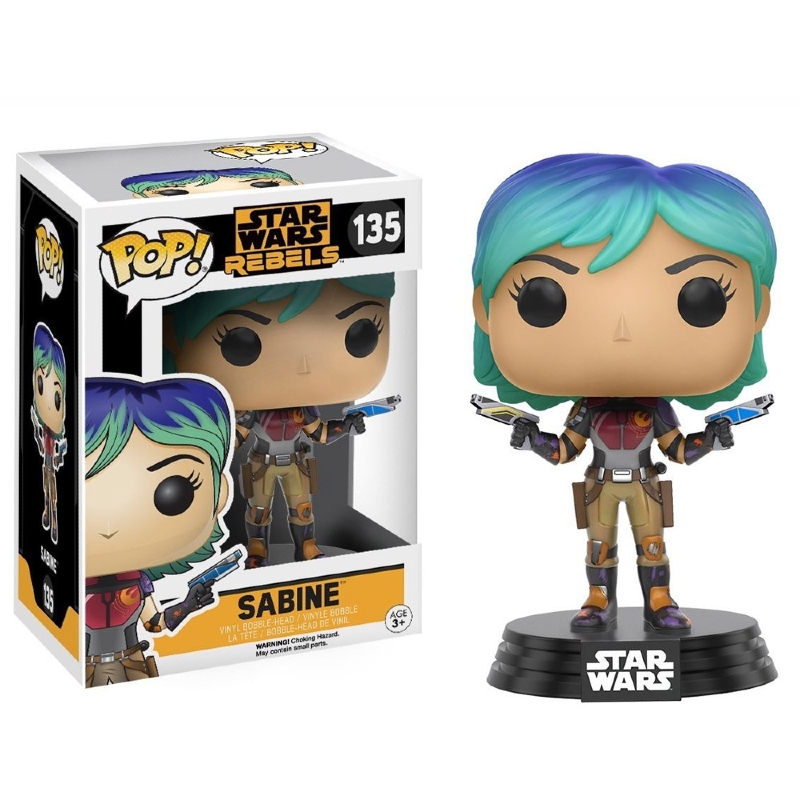 Funko Pop! Star Wars Rebels Sabine 135 Original Colecionavel