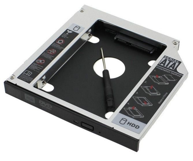 ADAPTADOR HDD CADDY 9,5MM Kadin Store Pc Gamer Notebook