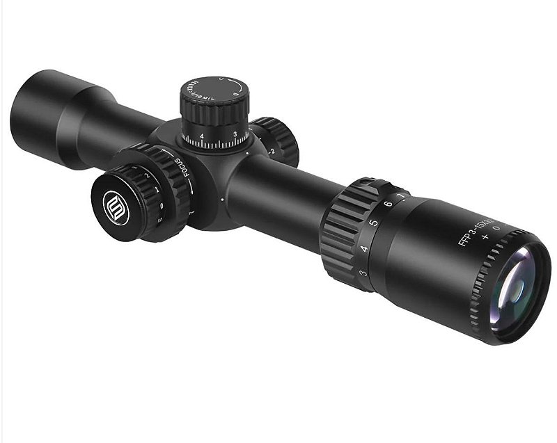 Luneta SPINA 3-15x32 FFP HD SFIR Falcon Point Com Mount P/ Trilho 11mm