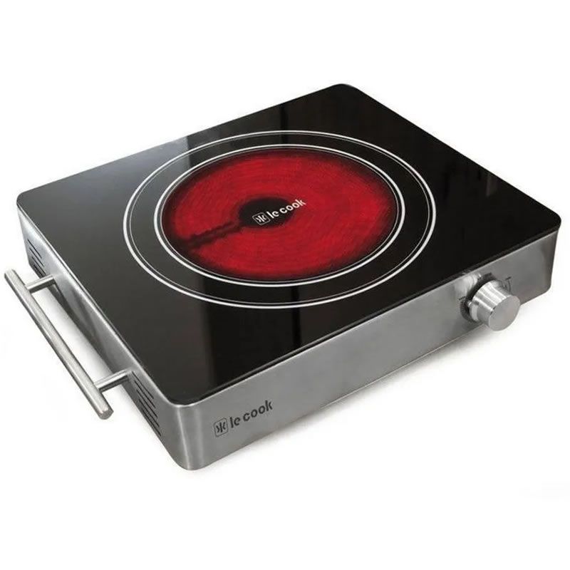 Cooktop Vitrocerâmico Portátil 1 Boca 1800w Inox Kubbo