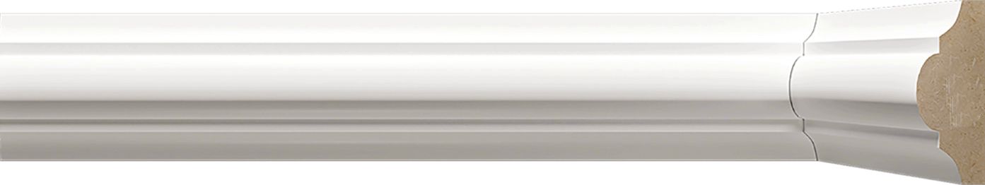 Rodameio Boiserie MDF Branco 40x15 mm - modelo 400 -preço por barra com 15mm de espessura e 2,40 metros lineares