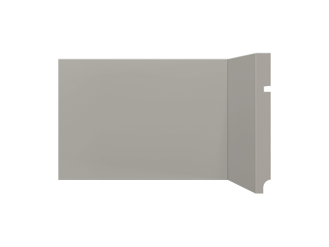 Rodapé 496 cinza glacial de poliestireno com 15 cm de altura Santa Luzia - Preço da barra com 2,40 m