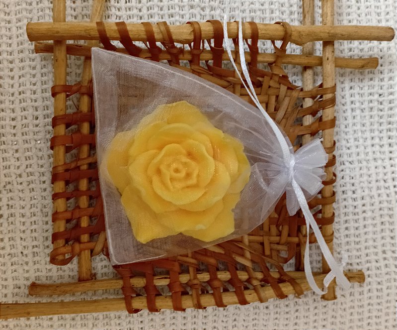 Sabonete Flor 25g no Saquinho de Organza