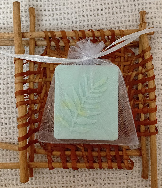 Sabonete Retangular 65g na organza