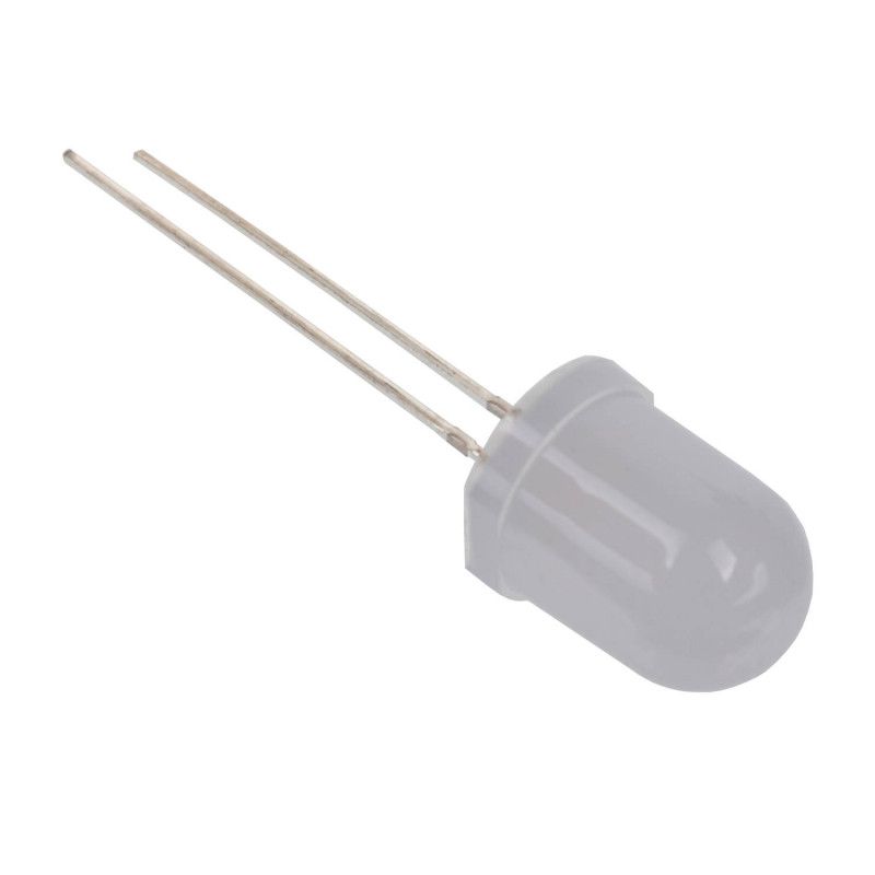 Led Branco 10mm Difuso - RS Robótica