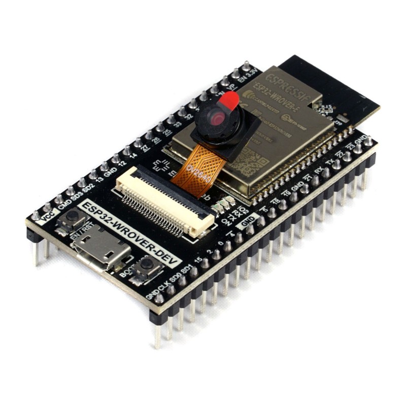 MODULO ESP32 WROVER-DEV COM CAMERA OV2640 - 40 PINOS - RS Robótica