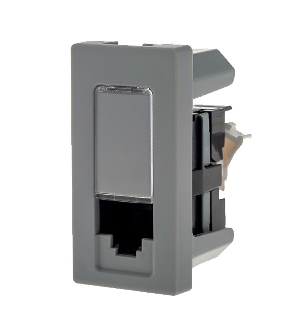 Tomada RJ45 CAT5E Cinza 615045CZ Pial Plus + (Linha Nova) - Lina