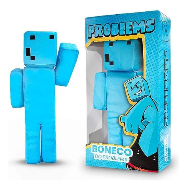 Boneco Problems Minecraft Streamers 35 Cm Jogo - ZOOM BRINQUEDOS E