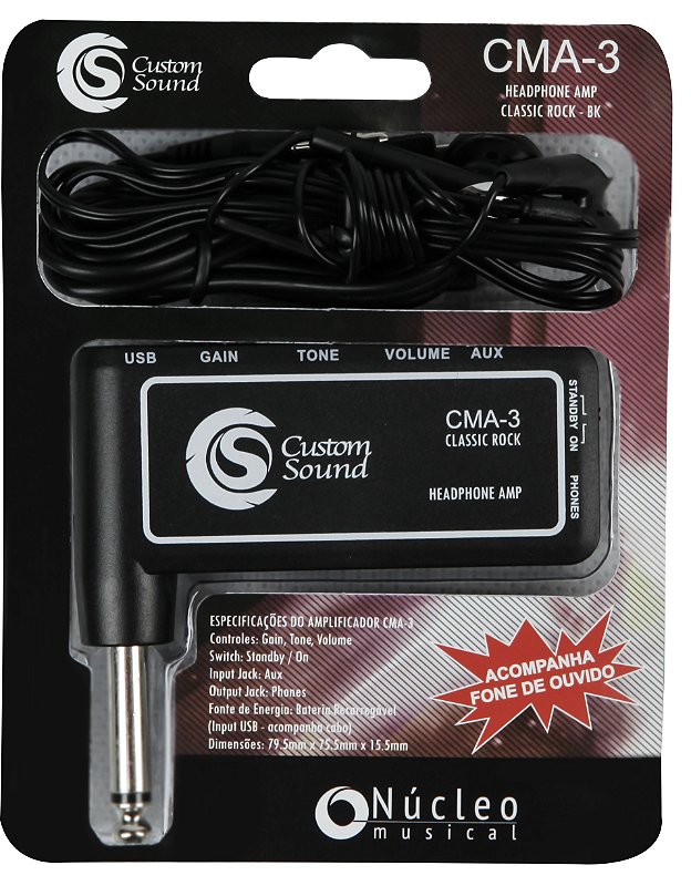 Comprar Amplificador De Guitarra, Amplificador De Alto-falante De 6,35 Mm  De Entrada Saída De Fone De Ouvido Efeito Overdrive Dc Fonte De Alimentação  De Bateria Portátil Acessórios Para Guitarra / Instrumentos De