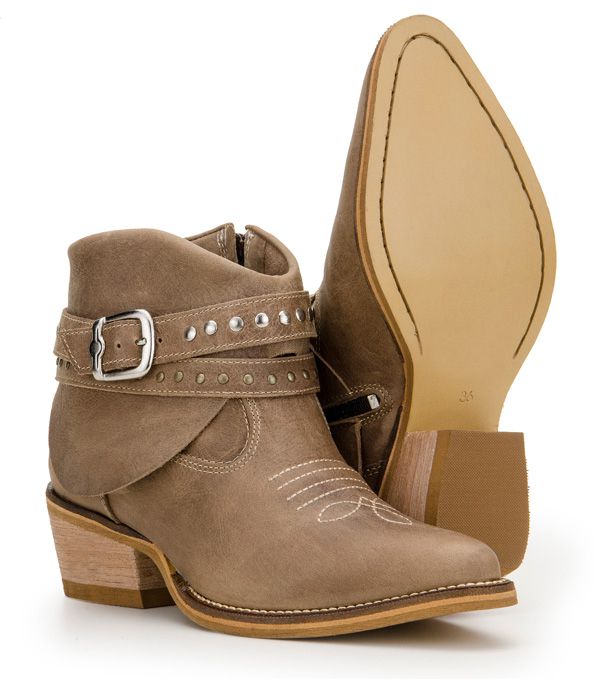 bota country feminina cano medio