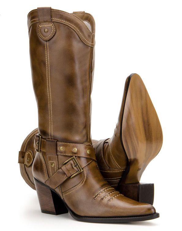 bota feminina cano longo country