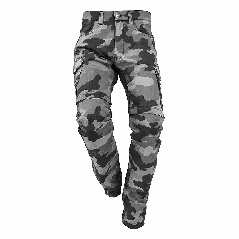 Calça Defender Camuflada Chumbo masculina, vista frontal
