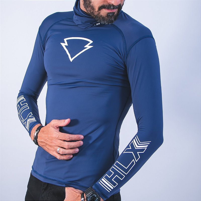 Blusa Segunda Pele Azul — vista frontal do produto