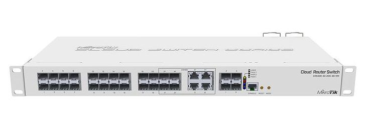 Switch Core 20 portas SFP Mikrotik Cloud Router Switch CRS328-4C