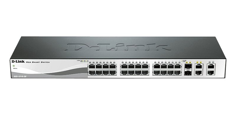 Switch 28 Portas Gerenciável D-link Des-1210-28 + 2p Sfp - Aztech